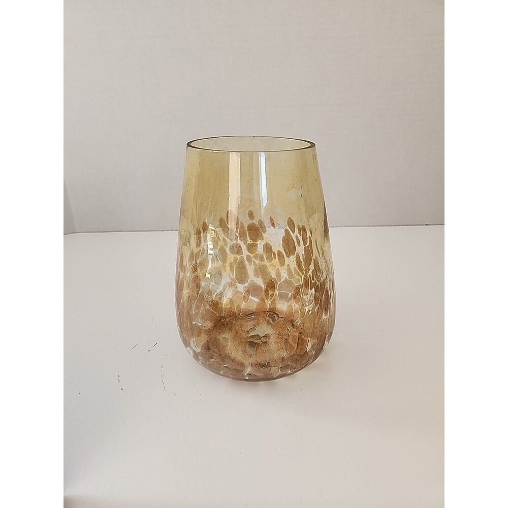 Debi Lilly Summer Dappled Vase Decor Sparkle Speckled 7" Tall